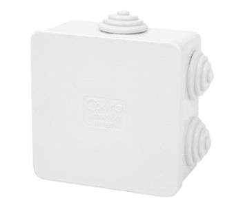 COURBI 80x80x40 серая Коробка розподільна з кабель-вводами