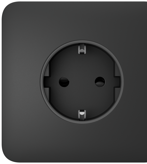 Бічна панель для вбудованої розетки Ajax SideCover (basic) Graphite