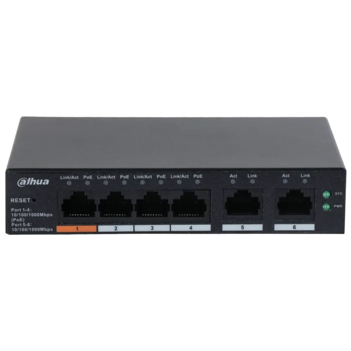 DH-CS4006-4GT-60 4-портовий гігабітний керований з PoE