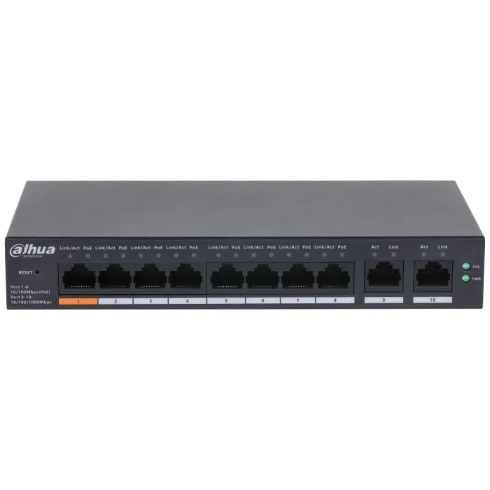 Dahua DH-CS4010-8ET-60 PoE Комутатор 8 портів керований