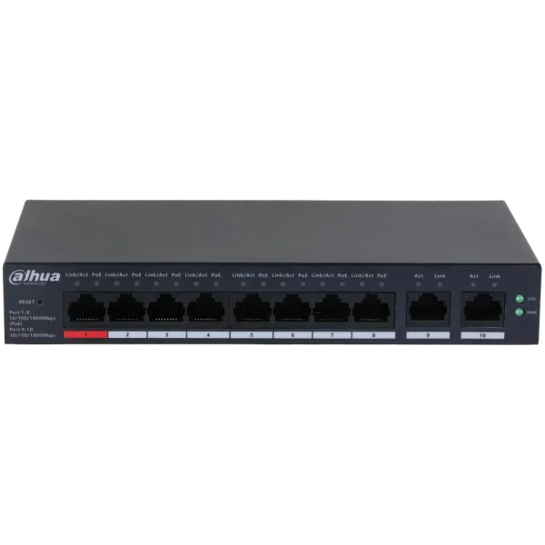 Dahua DH-CS4010-8GT-110 PoE Комутатор 8 портів керований
