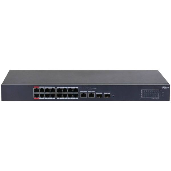 Керований 18-портовый PoE комутатор Dahua DH-CS4218-16ET-190 з 16 портами PoE