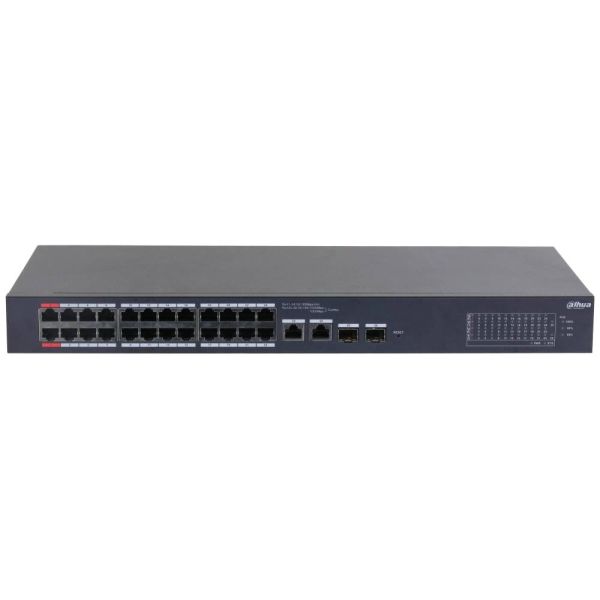 Керований 26-портовый PoE комутатор Dahua DH-CS4226-24ET-375 з 24 портами PoE