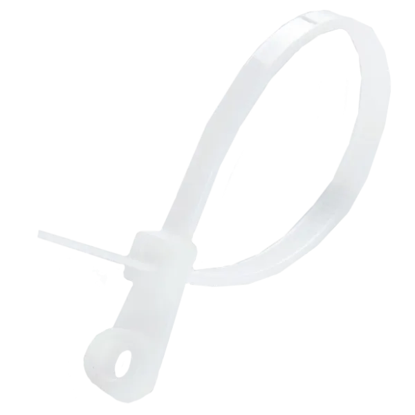 APRO 4х150 Стяжка кабельна з кiльцем біла (пач. 100 шт.)