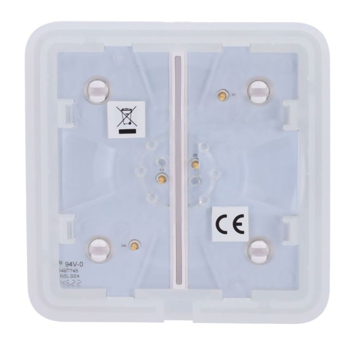 Кнопка Ajax SoloButton (2-gang) white для двоклавішного вимикача