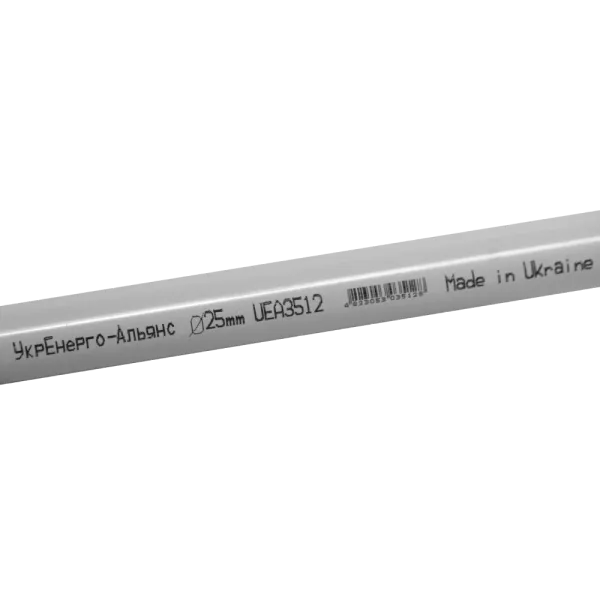 UEA ПВХ 25мм 3м Труба жорстка гладка з розтрубом