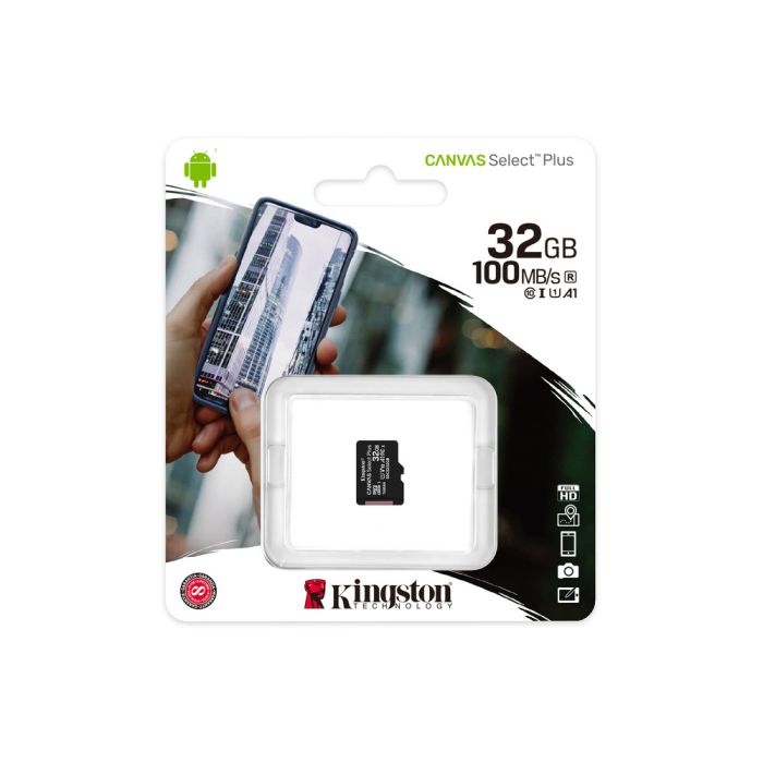 Карта пам'яті Kingston microSDHC 32GB Canvas Select Plus Class 10 UHS-I U1 V10 A1 (SDCS2/32GBSP)