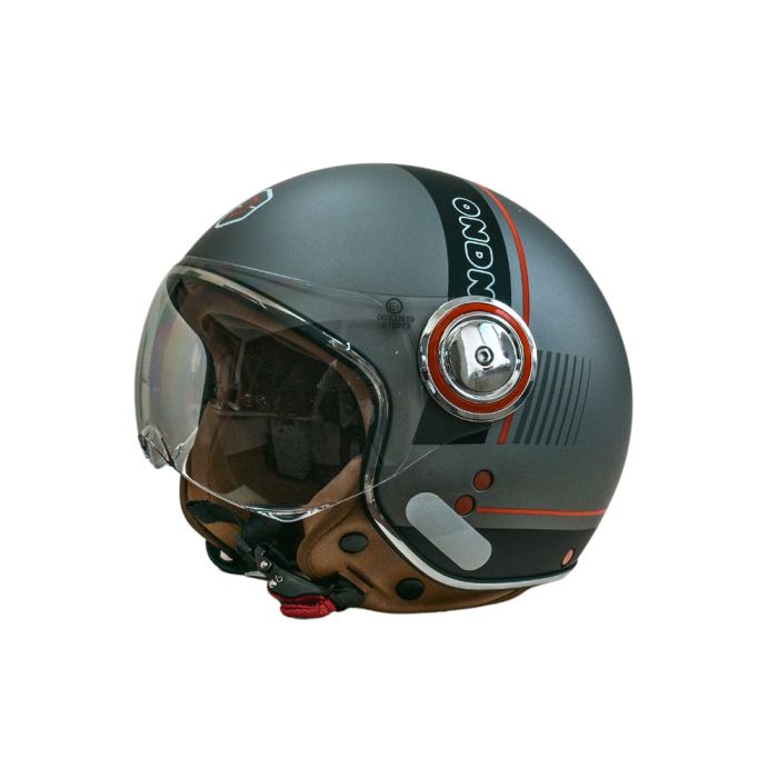 Мотошолом відкритий Beon B-110B CIRCLE MATT TITAN/BLACK (матовий титан/чорний), розмір XL