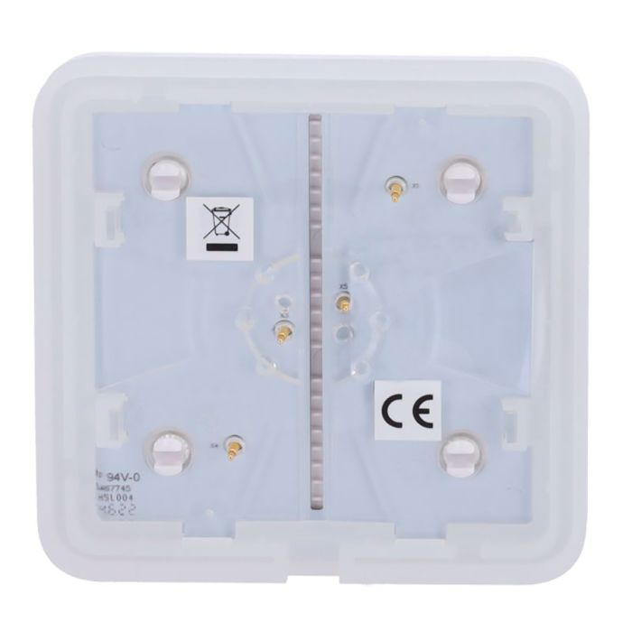 Кнопка Ajax SoloButton (1-gang/2-way) white для одноклавішного або прохідного вимикача