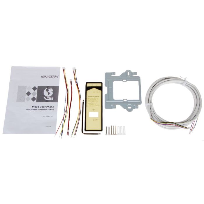 Комплект відеомофона Hikvision DS-KIS203T: відеодомофон 7" і відеопанель