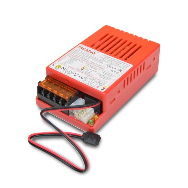 Безперебійний блок живлення Faraday Electronics UPS 35W Smart ASCH PL під акумулятор 7А·год в пластиковому корпусі