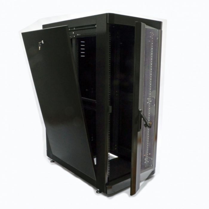 Шафа серверна CMS 28U 610 х 1055 UA-MGSE28610MB посилена для мережевого обладнання