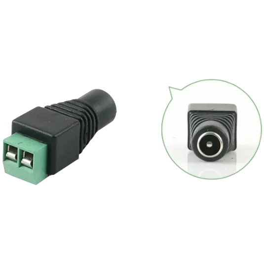 DC-F (D 5,5x2,1мм) з клемами під кабель Роз'єм