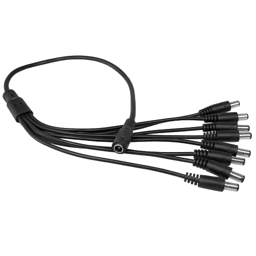 DC-F => 8xDC-M (D 5,5x2,5/1мм) 40см Дільник живлення