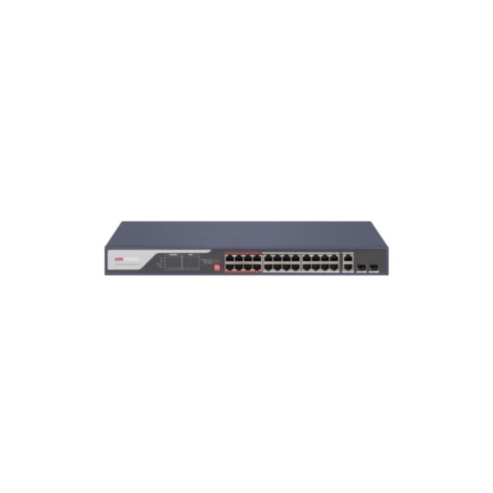 Некерований PoE-комутатор Hikvision DS-3E0326P-E(C) з 24 портами PoE