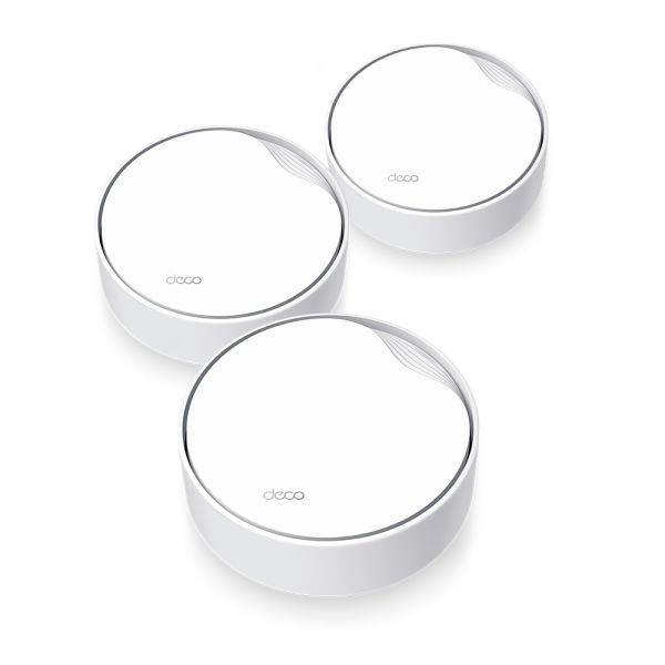 Маршрутизатор TP-LINK Deco X50-PoE (3-pack) MESH система AX3000 1xGE LAN/WAN 1x2,5GE LAN/WAN MU-MIMO OFDMA MESH