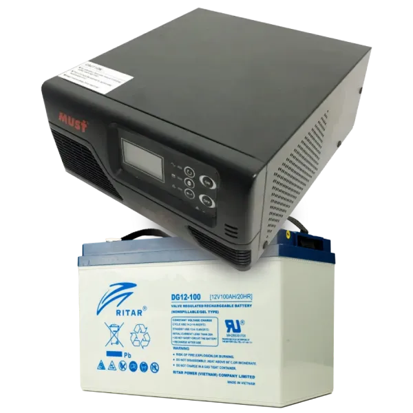 MUST EP20-R600W + 12V 100Ah DG12-100 Комплект ДБЖ + АКБ