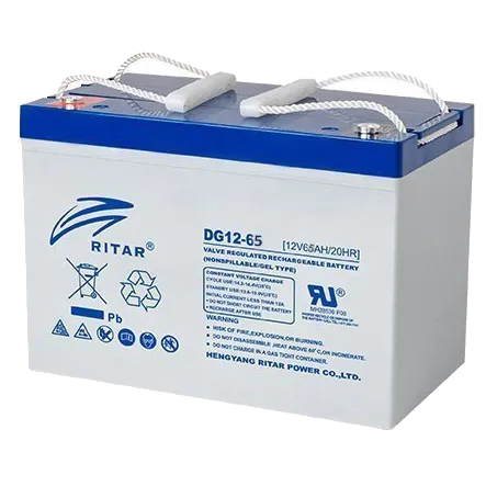 RITAR DG12-65 65A•ч 12В гелевая Свинцево-кислотна акумуляторна батарея