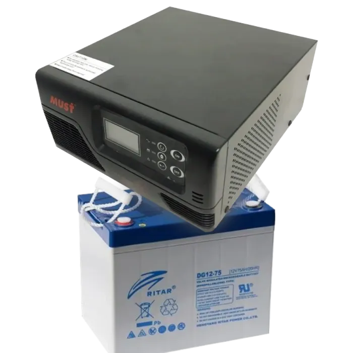 MUST EP20-R1000W + 12V 75Ah DG12-75 Комплект ДБЖ + АКБ