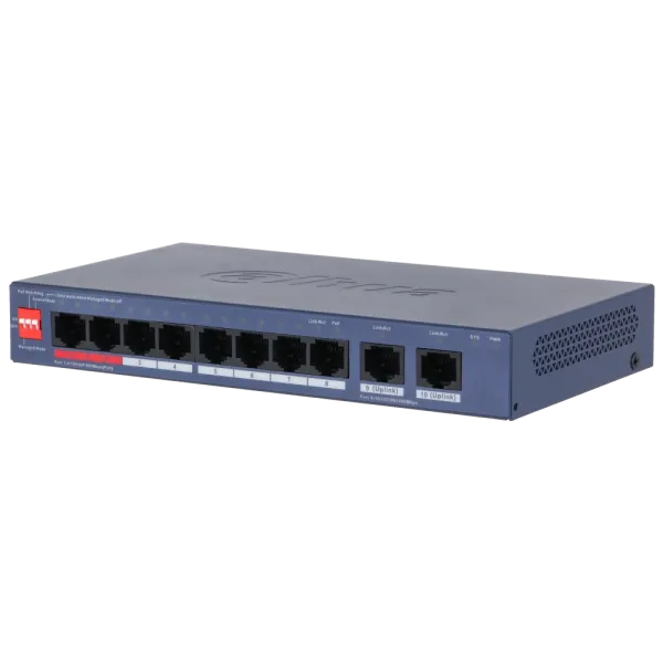 Dahua DH-CS4010-8GT-110-V2 PoE Комутатор 8 портів керований