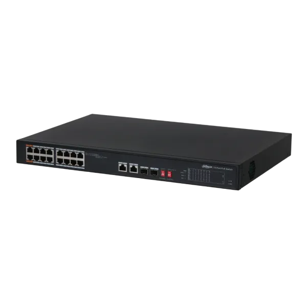 DH-PFS3218-16ET-135 16-портовий некерований PoE