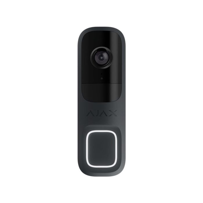 Відеодзвінок Ajax DoorBell graphite з вбудованим штучним інтелектом, ІЧ-сенсором та керуванням у застосунках