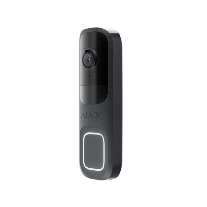 Відеодзвінок Ajax DoorBell graphite з вбудованим штучним інтелектом, ІЧ-сенсором та керуванням у застосунках