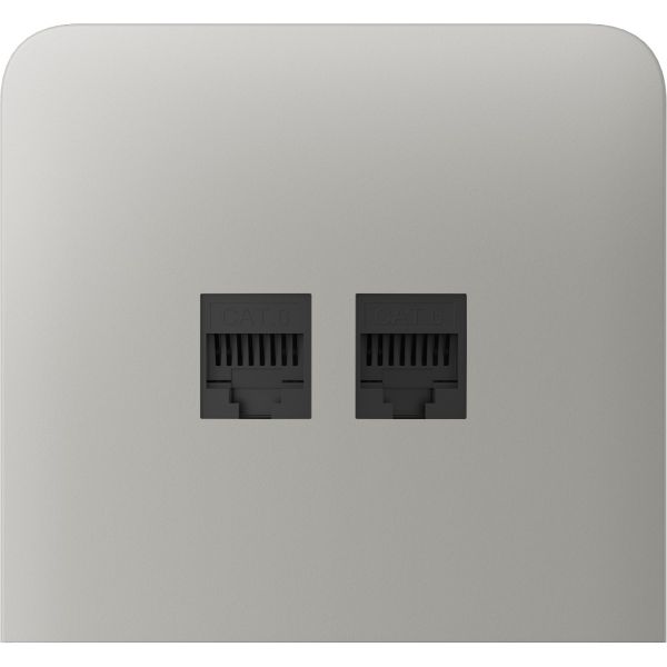 Бічна панель для вбудованої інтернет-розетки Ajax SideCover (LAN) vertical Oyster (126225.319.OY)