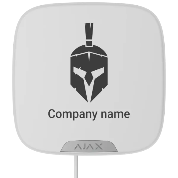 Ajax StreetSiren DoubleDeck Fibra white Дротова вулична сирена