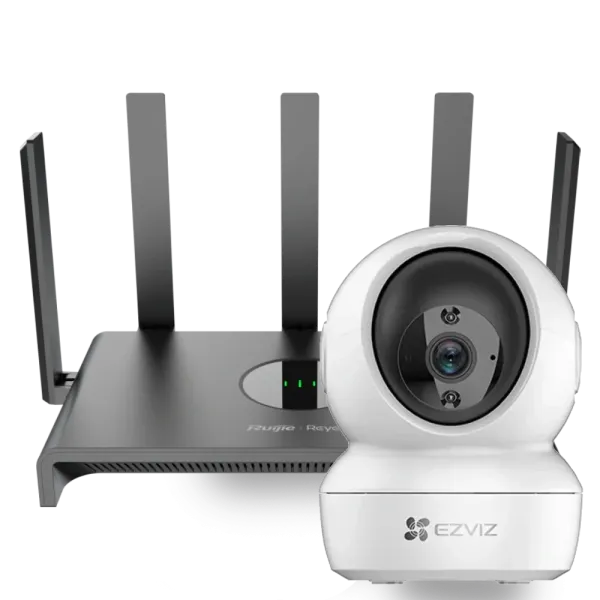 Ezviz CS-H6c (4MP,W1) + Reyee RG-EW1300G Комплект