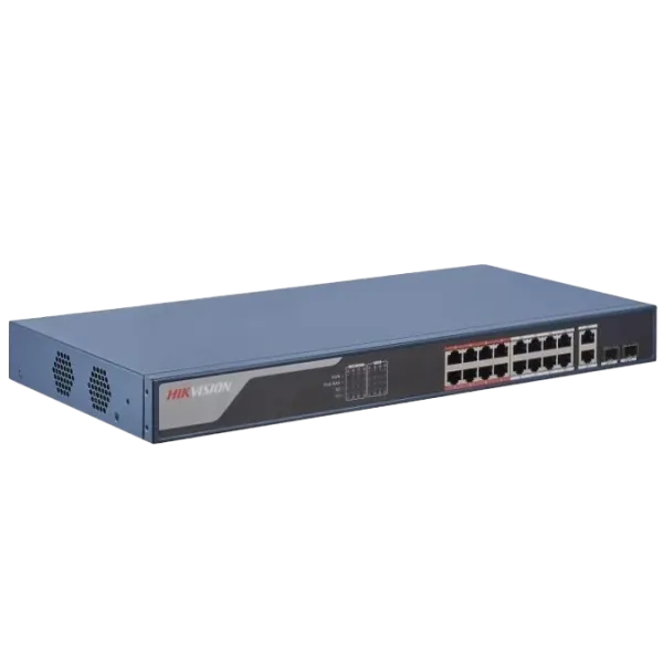 Hikvision DS-3E1318P-EI PoE Комутатор 16 портів керований