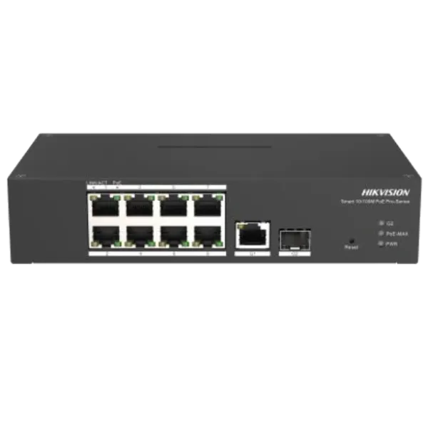 Hikvision DS-3T1310P-SI/HS PoE Комутатор 8 портів керований