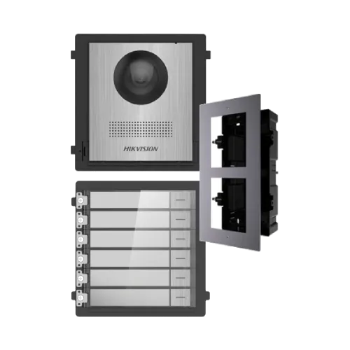 DS-KD8003-IME1NS + DS-KD-ACF2/Plastic + DS-KD-KK/S Комплект модулів Hikvision