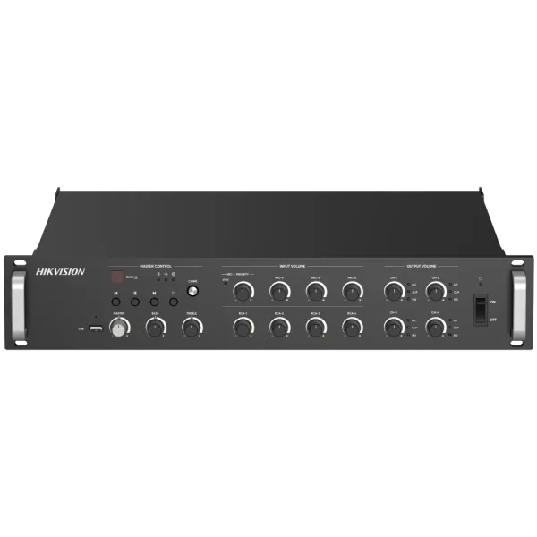 DS-QAZ1A1000G1-VB4 1000 Вт на 4 зони Мережевий підсилювач Hikvision