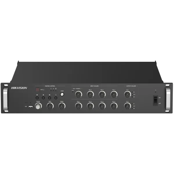 DS-QAZ1A1000G1-VB4 500 Вт на 2 зони Мережевий підсилювач Hikvision