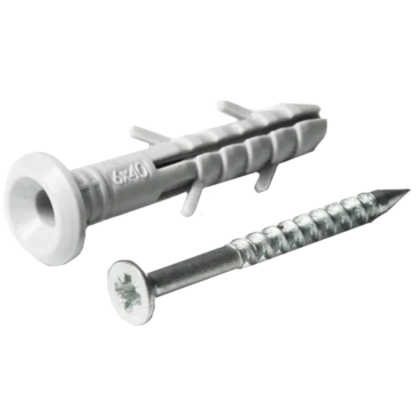 APRO SMTG-60060-C Дюбель-цвях швидкого монтажу поліетиленовий гриб 6х60 (пач. 100 шт.)