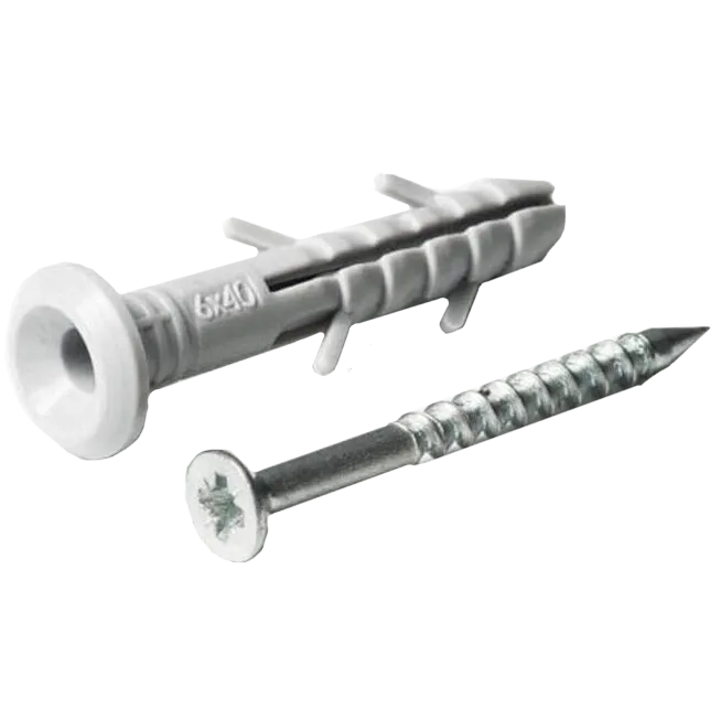 APRO SMTG-60060-C Дюбель-цвях швидкого монтажу поліетиленовий гриб 6х60 (пач. 100 шт.)