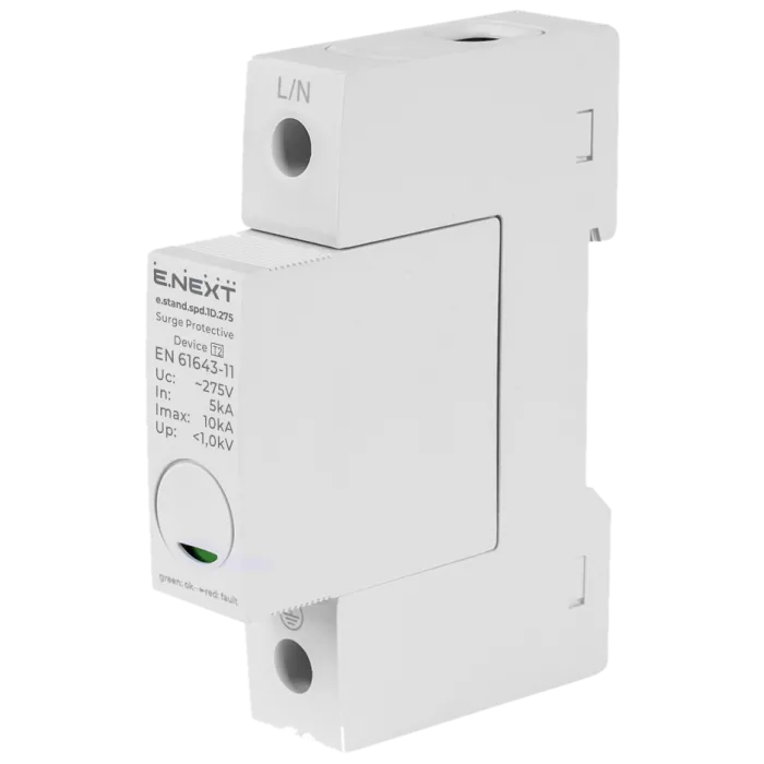 E.NEXT e.stand.spd.1D.275, клас D Пристрій для захисту від імпульсних перенапруг
