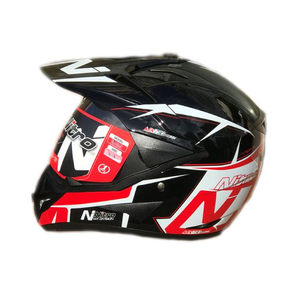 Мотошолом кросовий Nitro MX730 Podium WHITE/BLACK/RED (білий, чорний, червоний), розмір XL