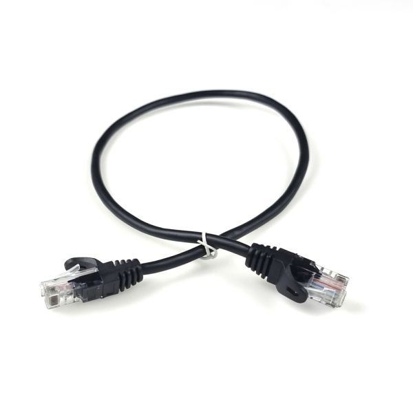 Патч-корд Hypernet PC-UTP-05M 0.5м литий чорний UTP RJ45 кат. 5Е