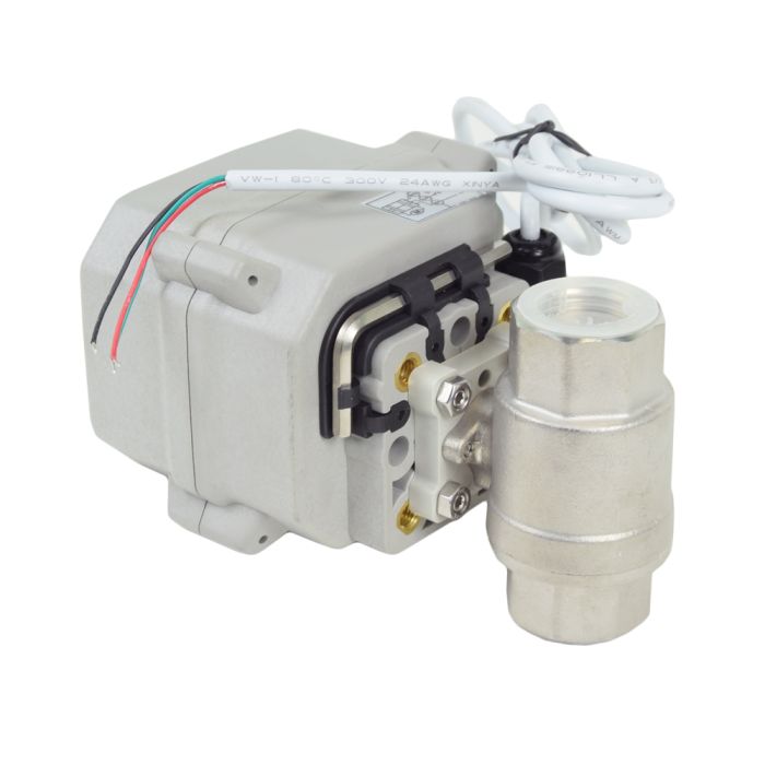 Кран кульовий з електроприводом YYD-1, 3/4", 220В, 10Вт, 40 бар