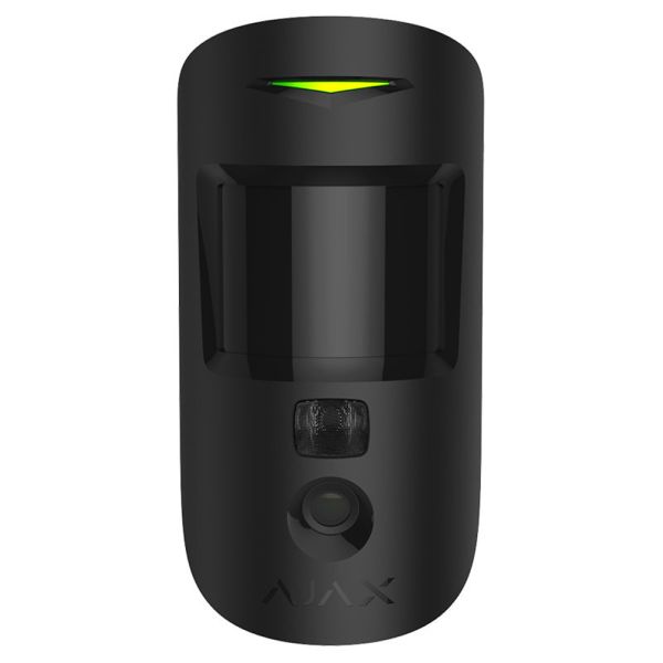 Бездротовий датчик руху Ajax MotionCam S (PhOD) Jeweller black з фотофіксацією по тривозі та за запитом
