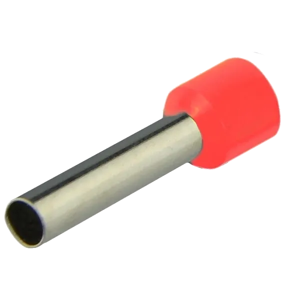 E6-12 червоний (100шт) Наконечник втулковий з ізоляцією