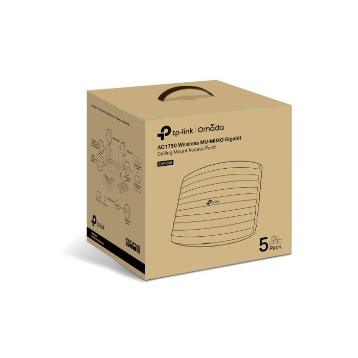 Точка доступу TP-LINK EAP245 AC1750 1xGE LAN PoE MU-MIMO стельова