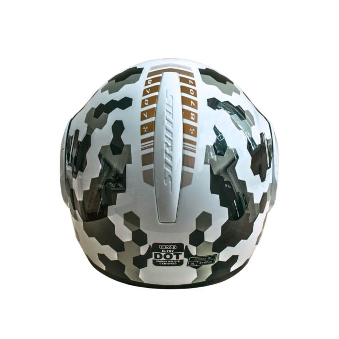 Мотошолом модуляр Beon B-707 213 SHINY WHITE (глянець білий), розмір XXL