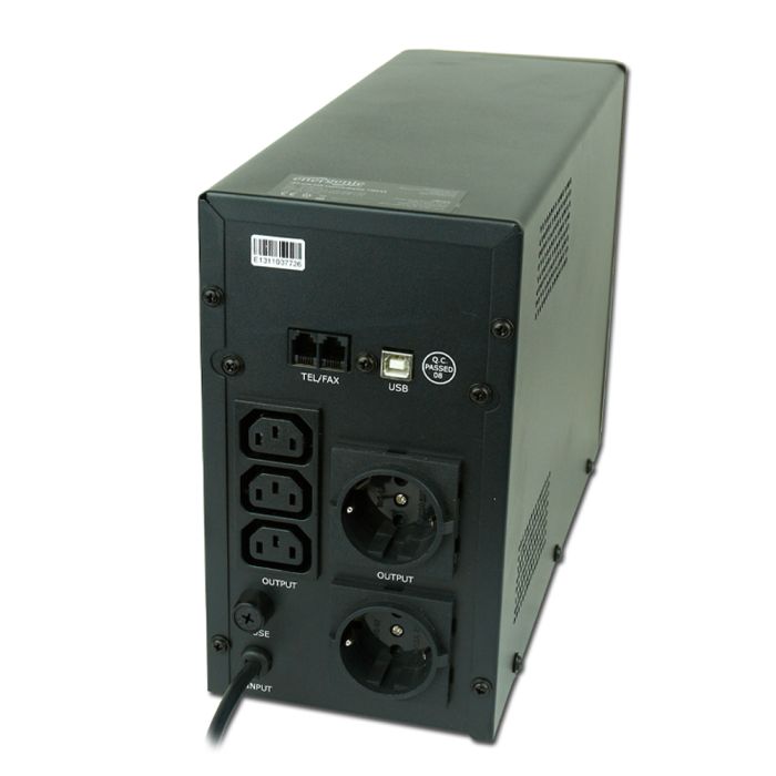 Джерело безперебійного живлення EnerGenie EG-UPS-034 1500ВА / 900Вт лінійно-інтерактивне з LCD-дисплеєм