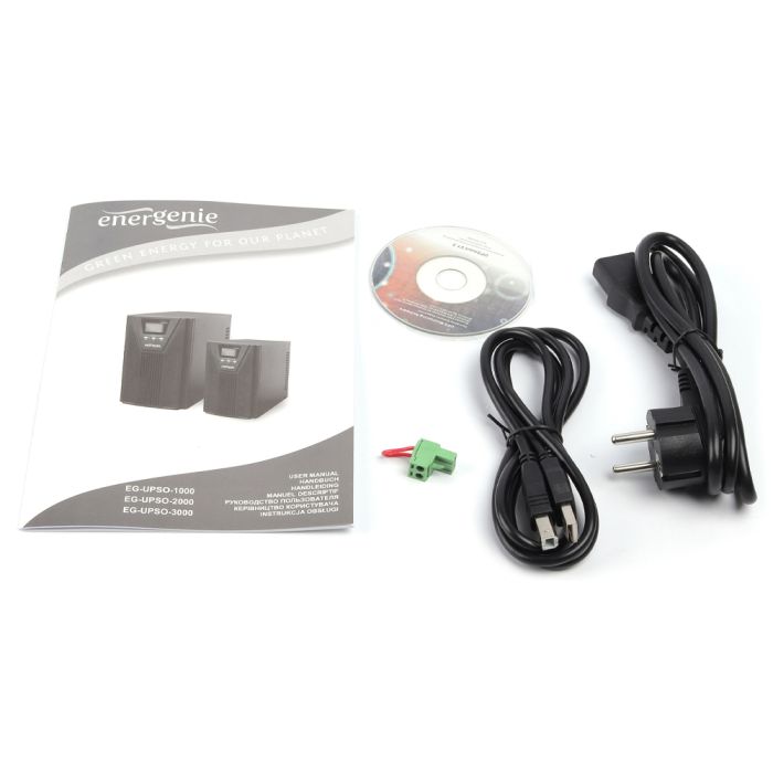 Джерело безперебійного живлення EnerGenie EG-UPSO-2000 2000ВА / 1800Вт подвійного перетворення з правильною синусоїдою