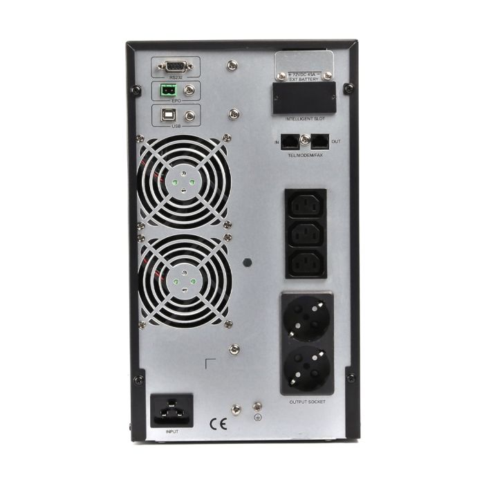 Джерело безперебійного живлення EnerGenie EG-UPSO-3000 3000ВА / 2700Вт подвійного перетворення з правильною синусоїдою