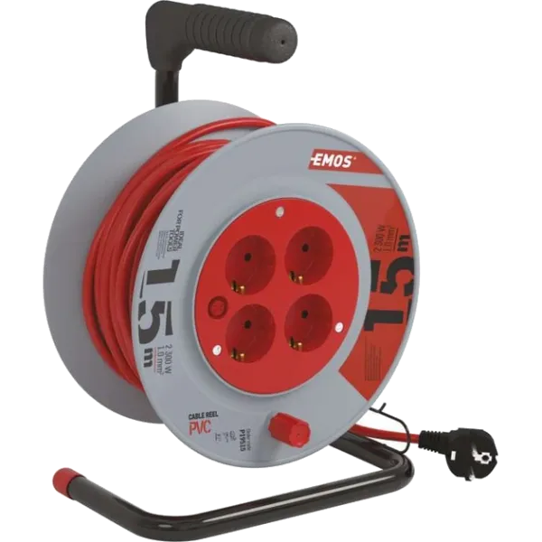 EMOS P19515 15м на котушці Мережевий подовжувач