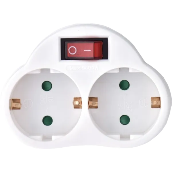 EMOS P0063 2 розетки Адаптер з вимикачем